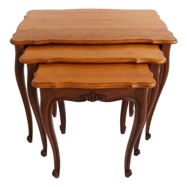 Louis XV Style Nesting Tables, 1960s, Set of 3 For Sale