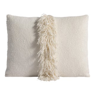 Lancaster Signature Fringe Pillow in Berber Ivory For Sale