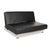 Black Damier Leather Two Seater Black Manual Relaxation Sofa from Edra For Sale - Image 8 of 16