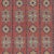 Sample- Schumacher Temara Embroidered Print Fabric in Pomegranate For Sale