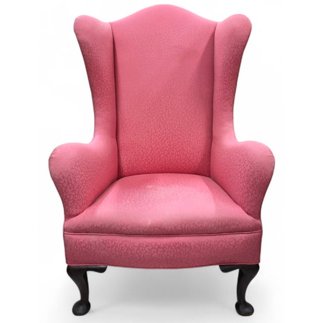 English 19th Century Wingback Chair For Sale - Image 3 of 17