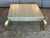 Design Plus Gallery presents a circa 1970s Italian Brass + Travertine Coffee Table from Henredon. The square travertine...