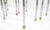 Set of 3 Chrome & Brass Glass Tops End Nesting Side Lamp Tables MINT For Sale - Image 15 of 15