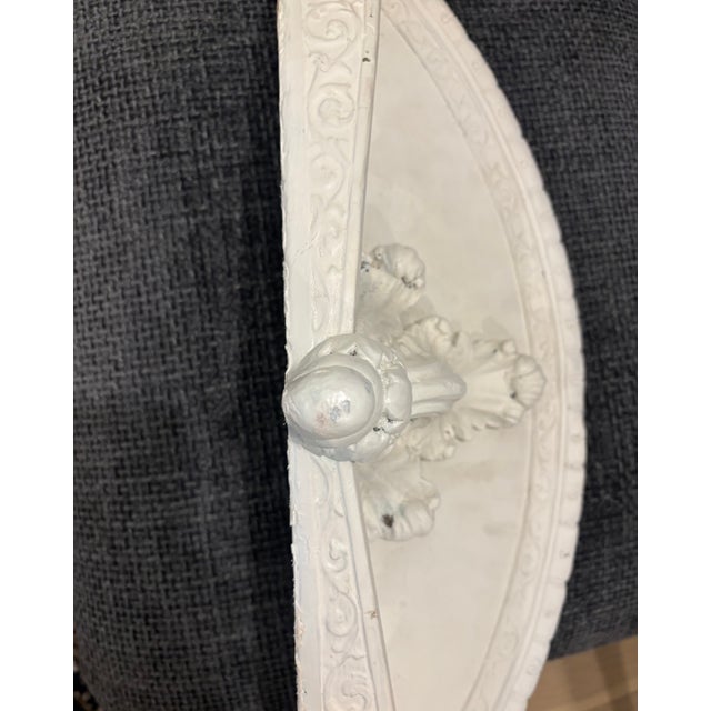 White Vintage Neoclassical Architectural Plaster Wall Shelf For Sale - Image 8 of 16