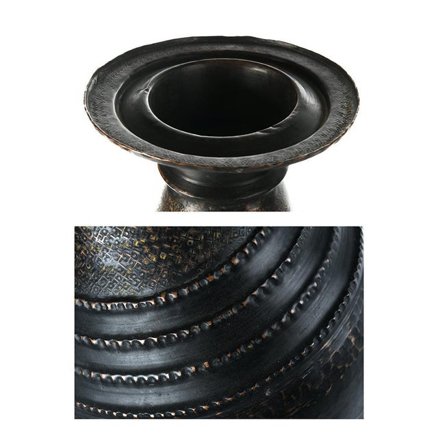 Painted Copper Pot, in Very Good conditions. This piece is designed in the style of the selected designer and/or manufacturer