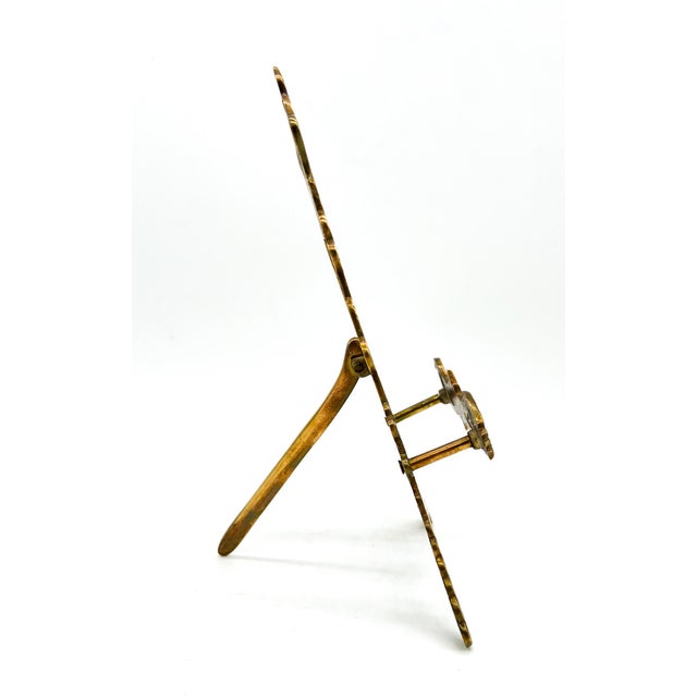 Vintage Ornate Floral Brass Display Easel — Rococo Revival / Hollywood Regency / Traditional For Sale In Houston - Image 6 of 9