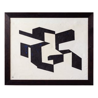 Werner Jansson, Abstract Composition, 1958, Oil Painting on Canvas, Framed For Sale