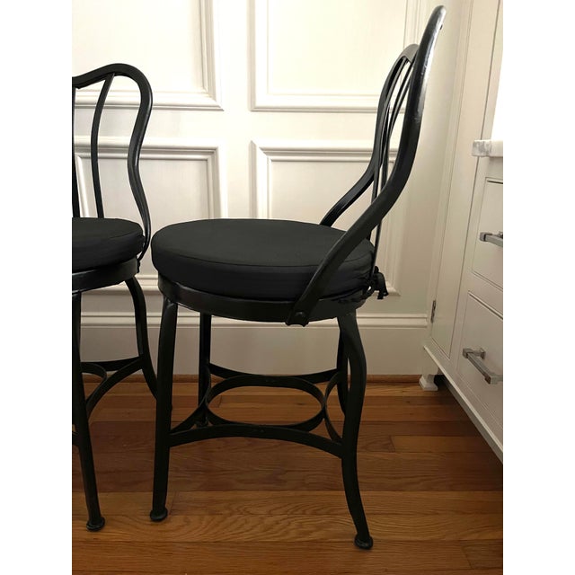 Early 1900s Bistro Chairs - Set of 4 Attributed to Toledo Metal Furniture Co. For Sale - Image 11 of 12
