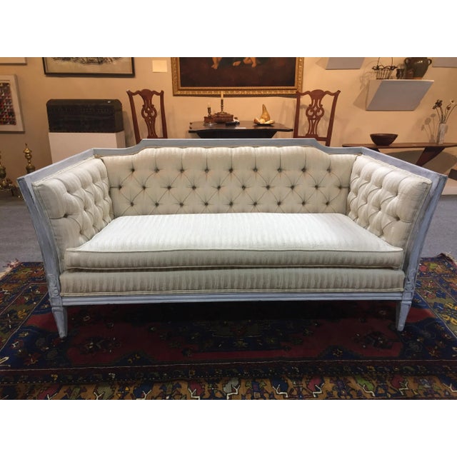 Late 20th Century Vintage Custom Swedish Gustavian Style Sofa For Sale - Image 13 of 13