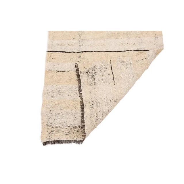 Mid 20th Century Mid 20th Century Modern Vintage Turkish Kilim Runner For Sale - Image 5 of 7