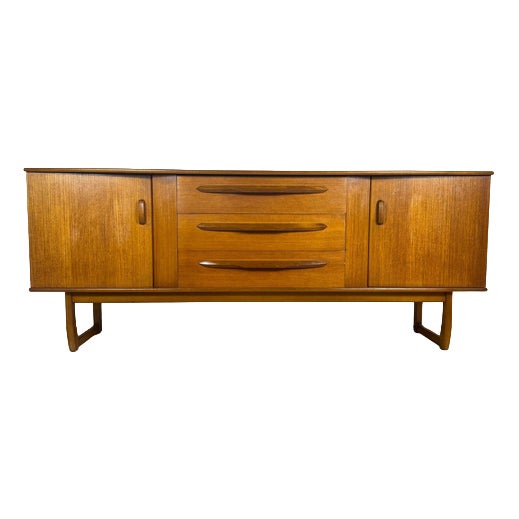 Vintage Teak Sideboard Mid-Century Modern Credenza 1960s For Sale