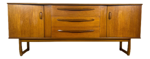 Vintage Teak Sideboard Mid-Century Modern Credenza 1960s