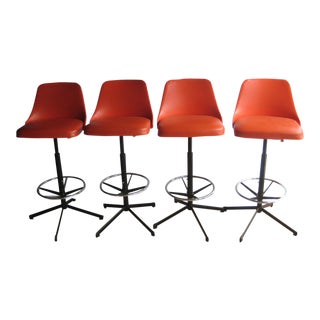 1960s Vintage Bar Stools- Set of 4 Excellent! For Sale