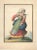 Watercolour on ivory colored paper, 1820 c.a. Representing a woman in typical Italian costumes of XIX century. Good...