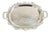 Vintage Bristol Poole 145 Silver Plated Victorian Oval Serving Platter Bar Tray For Sale