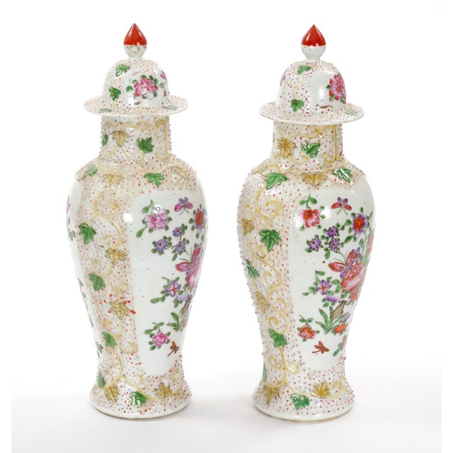 These exquisite 19th-century Continental style covered urn is a testament to the intricate artistry and craftsmanship of...