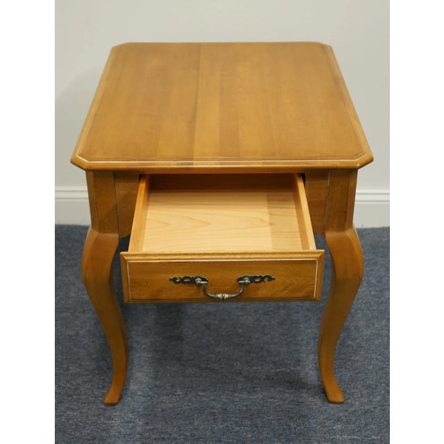 Late 20th Century Ethan Allen Country French Collection 22" Accent End Table 26-8203 - 246 Finish For Sale - Image 5 of 13