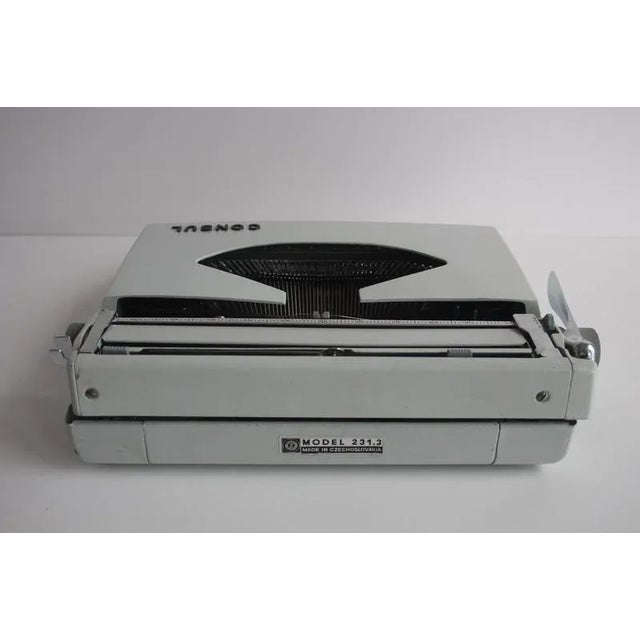 Vintage Consul Typewriter with Case, Czechoslovakia, 1960 For Sale - Image 6 of 14