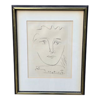 Mid 20th Century Pablo Picasso Authorized Etching of "Poor Robie" For Sale