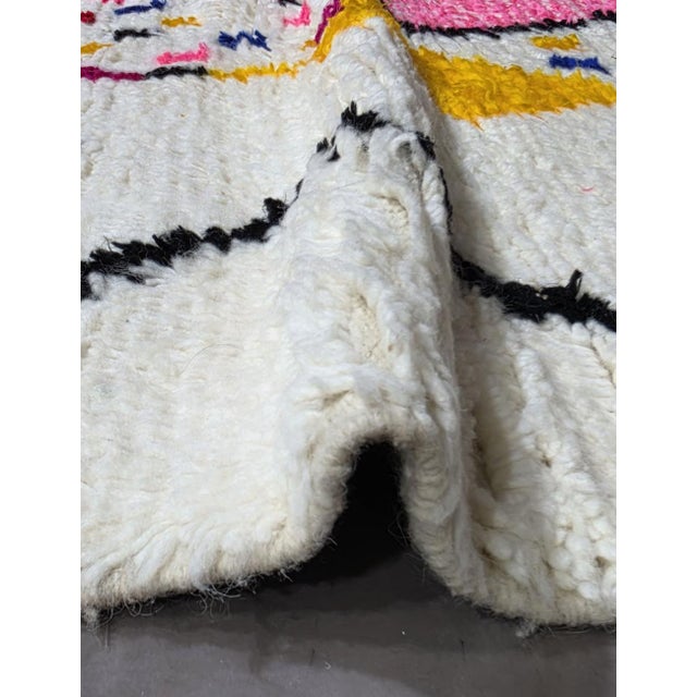 Abstract Moroccan Azilal Wool Rug - For Sale - Image 3 of 8