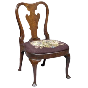 English Period Queen Anne Walnut Side Chair
