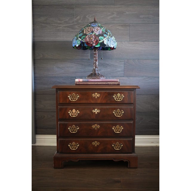 Beautiful vintage 4-drawer bedside chest/nightstand from the celebrated "18th Century Collection" by Drexel (Model...