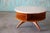 1953 Attributed Vladimir Kagan for Kagan Dreyfus Revolving Table Marble Cherry For Sale - Image 11 of 16