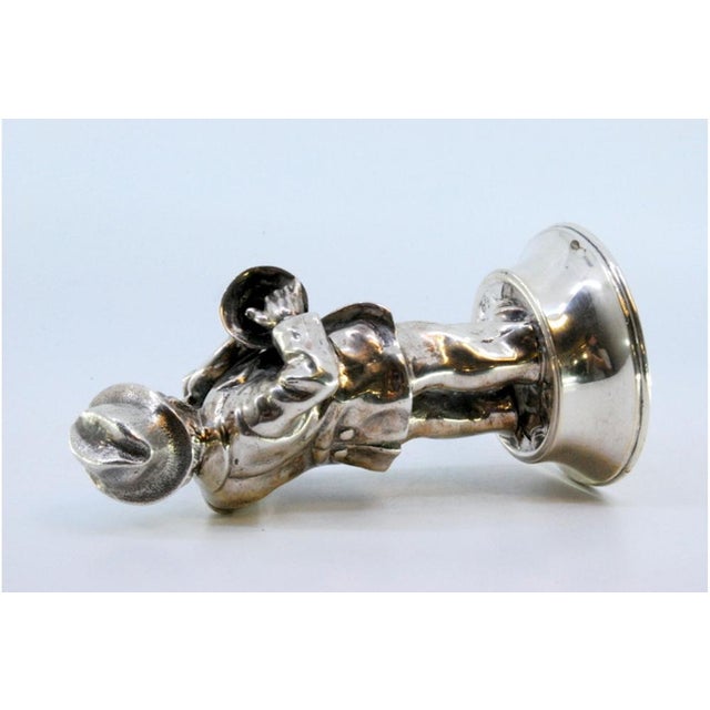 Silver Musician Figurine For Sale - Image 5 of 9