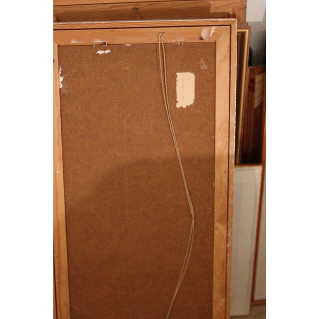 Hans Osswald, Abstract Formation Foe, 1960s, Oil on Panel, Framed For Sale - Image 12 of 13