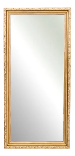 Mirror in a Rectangular in Golden Frame