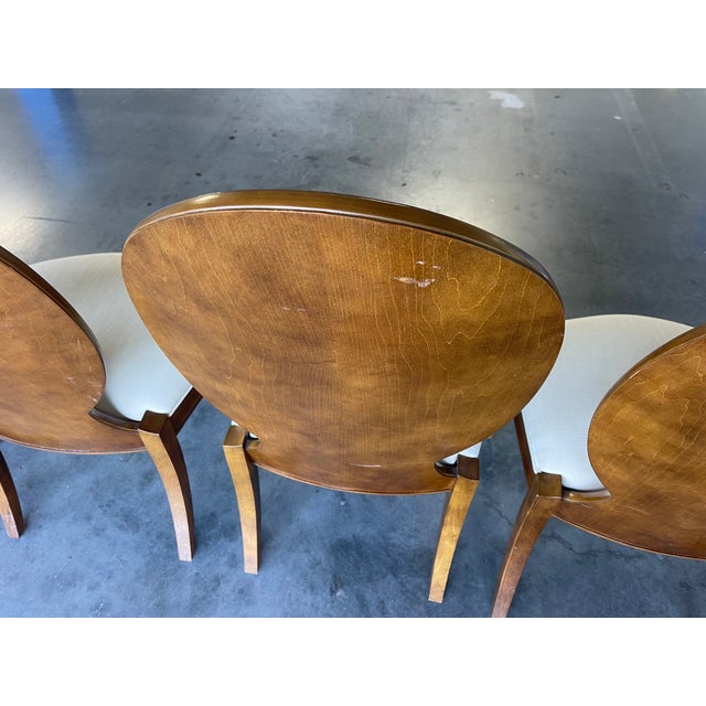 Century Furniture Omni Dining Table With Eight Chairs, Contemporary, Art Deco, Burl For Sale - Image 15 of 17