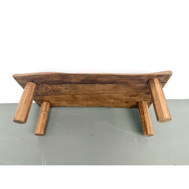 Brutalist Free-Form Coffee Table in Oak, 1950s For Sale - Image 13 of 18