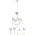Julie Neill for Visual Comfort Signature Alberto Medium Two-Tier Chandelier in Plaster White For Sale