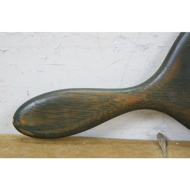 Late 19th Century Antique Victorian Beveled Oak Hand Held Vanity Mirror 11" For Sale - Image 5 of 11