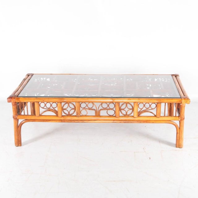Vintage Rattan Coffee Tables, 1970s, Set of 3 For Sale - Image 3 of 18