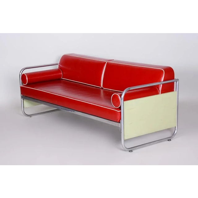 Bauhaus Sofa by Vichr & Spol, 1930s For Sale - Image 4 of 9