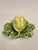 Antique Majolica Melon on Leaf Dish in the Style of Sarreguemines For Sale In Denver - Image 6 of 13