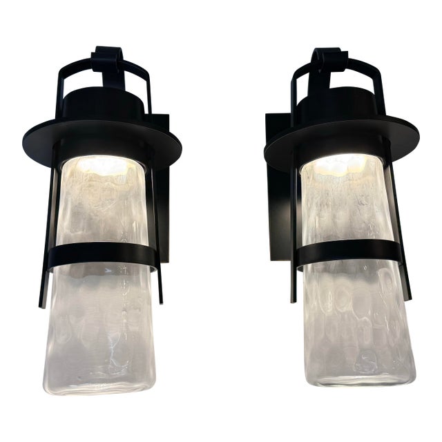 Modern Forms Balthus Outdoor Sconces, Pair For Sale
