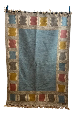 Mid-Century Swedish Rollakan Flatweave by Birgitta Södergren