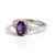 This elegant ring features a captivating Amethyst gemstone, celebrated for its rich violet hue and timeless...