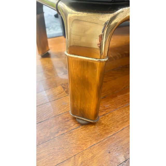 1970s John Widdicomb Black Lacquered Credenza With Brass Hardware For Sale - Image 13 of 14