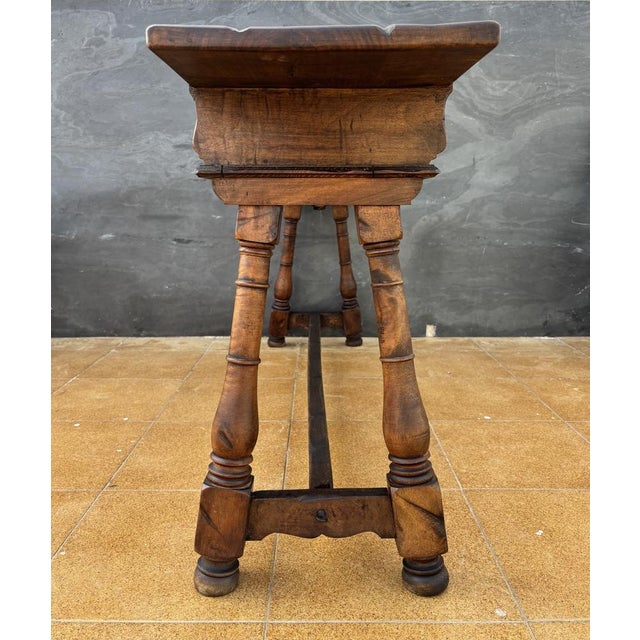 Spanish Renaissance Revival Three-Drawer Console Table, 1920 For Sale - Image 10 of 18