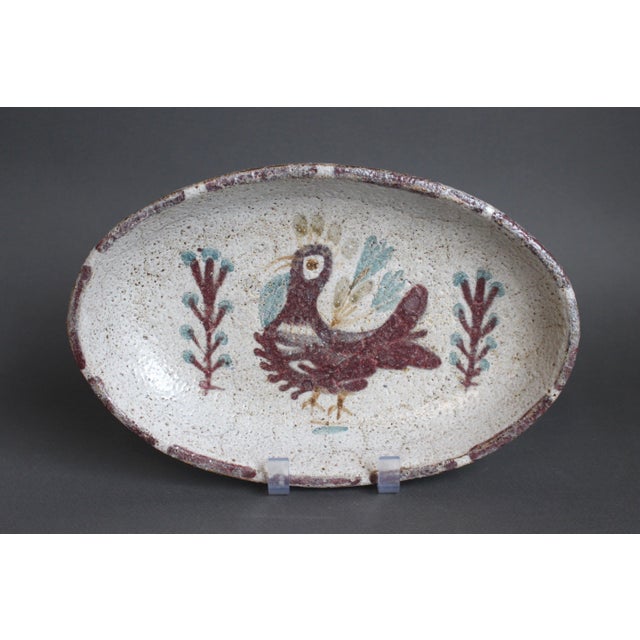 Vintage French Ceramic Tray by Gustave Reynaud. 1960s For Sale - Image 14 of 14