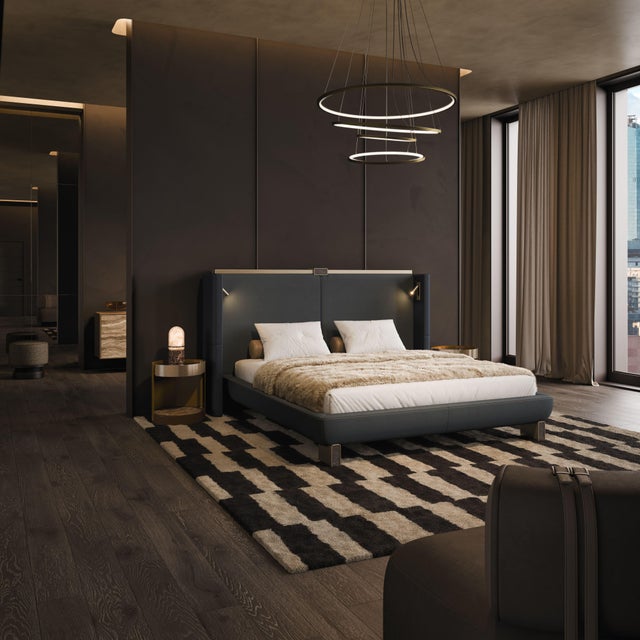 Broadway’s unmistakable glow finds a new expression in this statement bed. Conceived as a luminous architectural gesture,...