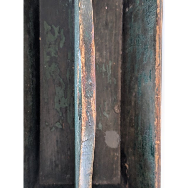 Antique 19th Century Painted Wood Divided Cutlery Tray Tote For Sale In Santa Fe - Image 6 of 7