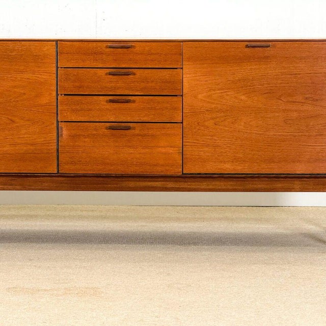 Mid-Century Sideboard with Brown Leather Handles from Meredew For Sale - Image 5 of 17