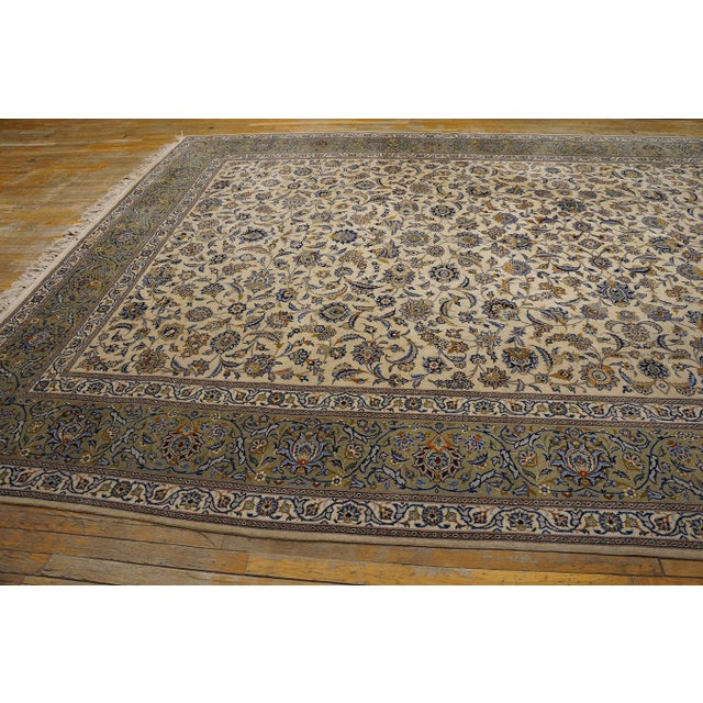 Mid 20th Century Persian Kashan Carpet For Sale - Image 12 of 12