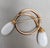 Metal Vintage 1960s Signed Napier Goldtone White Resin Drop Brooch For Sale - Image 7 of 9