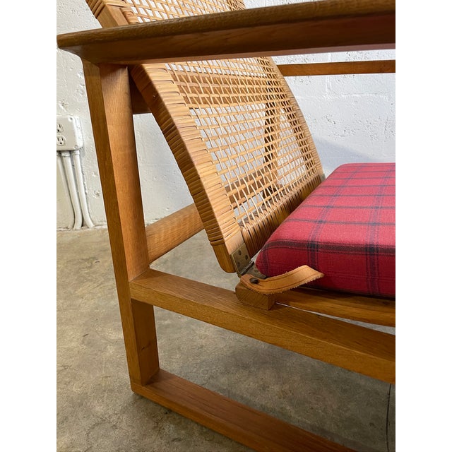Borge Mogensen Bm-2254 Danish Modern Lounge Chair & Ottoman For Sale - Image 15 of 16