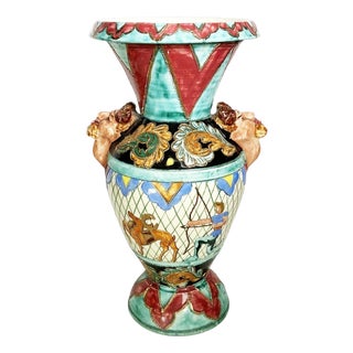 Monaco Ceramic Vase in the style of Rococo, France, 1970s For Sale